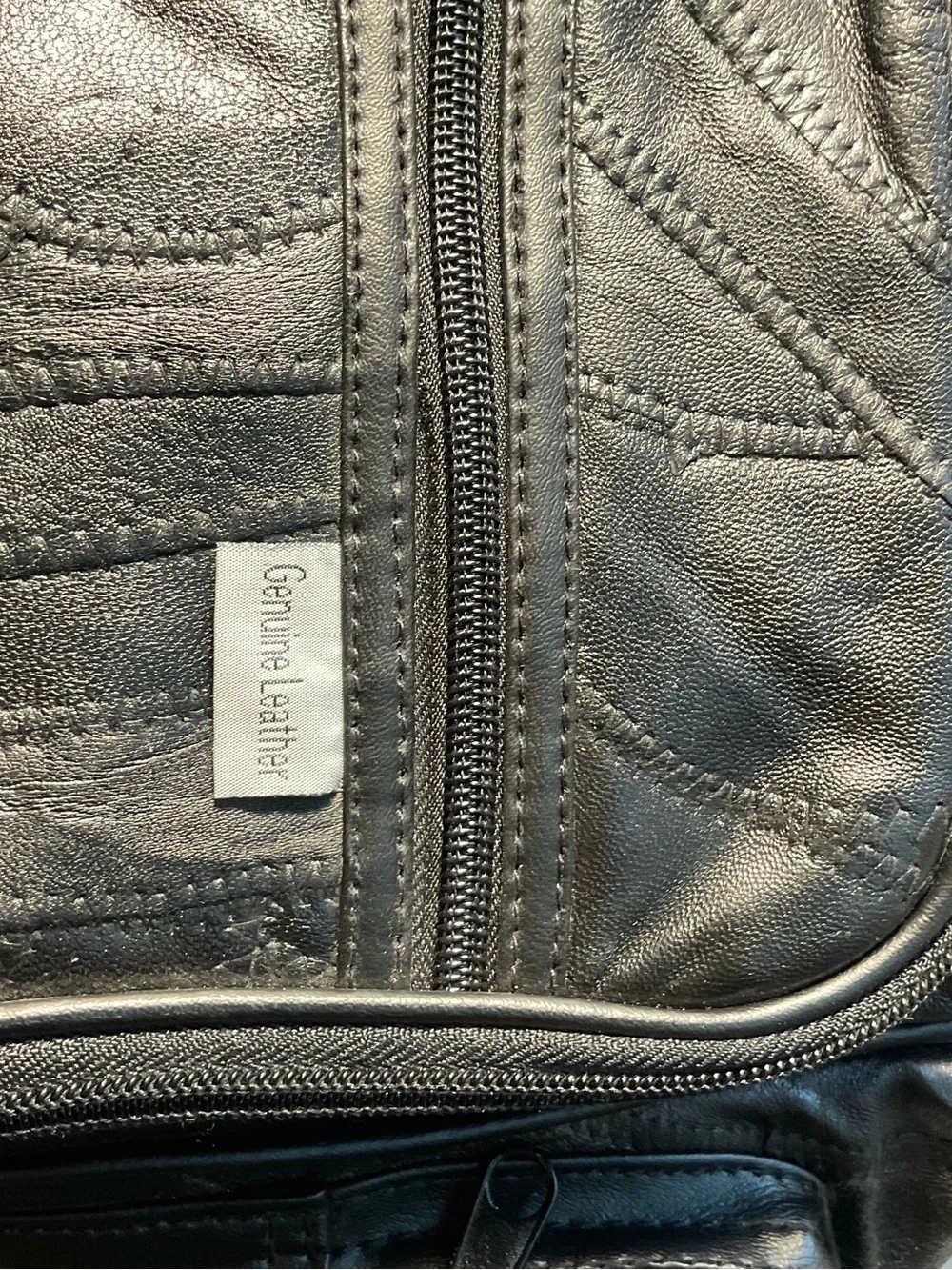 Embassy USA Genuine Leather Black Multi-Pocket Backpack Travel Laptop Bag NWT - Picture 6 of 10